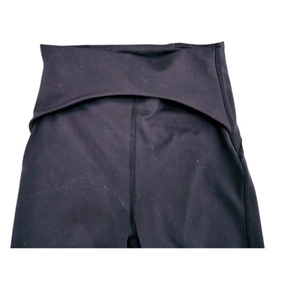 Lululemon Power Thru High Rise Tight 25" Inseam Solid Blue Pockets Size 4 - Picture 4 of 4